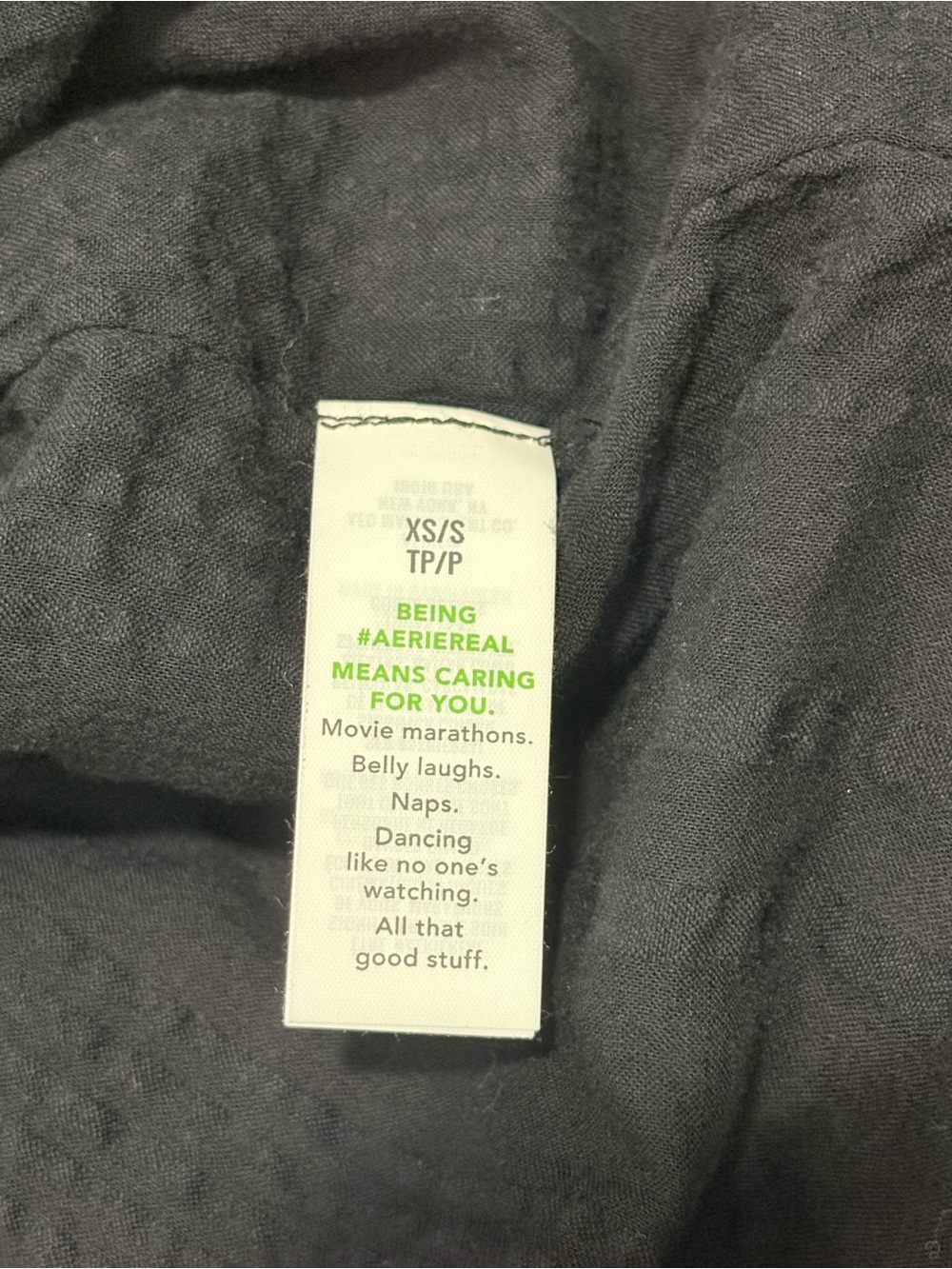 Aerie Black Cotton Gauze Tie Front Beach Cover Up Cape XS/S - Picture 9 of 13